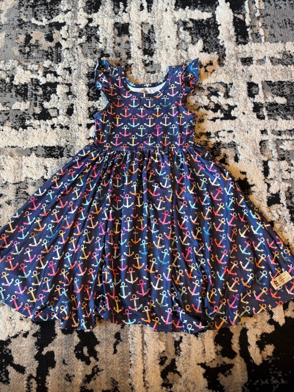Anchor Spin Dress with pockets Size 5/6 Charlieโs project